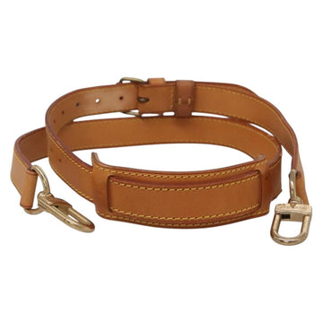 LOUIS VUITTON Adjustable Shoulder Strap Leather 35""-42.1"" Beige Auth ep10493 - 0