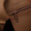 Burberrys Nova Check Hand Bag Canvas Gold Beige Auth ep10496-15