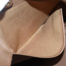 Burberrys Nova Check Hand Bag Canvas Gold Beige Auth ep10496-20