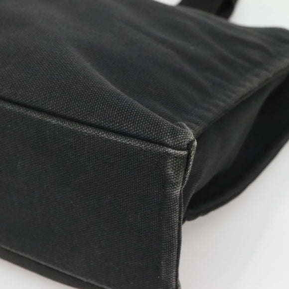 BURBERRY Nova Check Blue Label Hand Bag Canvas Black Beige Auth ep10498