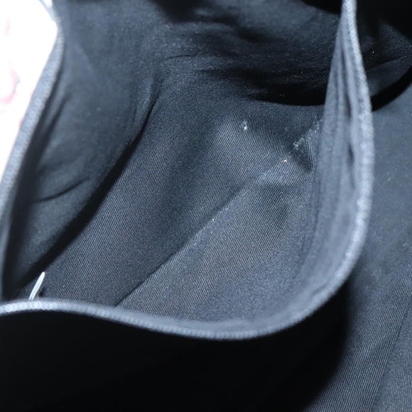 BURBERRY Nova Check Blue Label Hand Bag Canvas Black Beige Auth ep10498