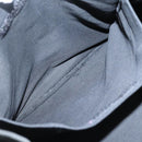 BURBERRY Nova Check Blue Label Hand Bag Canvas Black Beige Auth ep10498-20