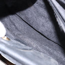 GUCCI Bamboo Hand Bag Suede Leather Black Gold 002 1186 0260 Auth ep10501-17