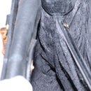 GUCCI Bamboo Hand Bag Suede Leather Black Gold 002 1186 0260 Auth ep10501-18