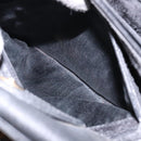 GUCCI Bamboo Hand Bag Suede Leather Black Gold 002 1186 0260 Auth ep10501-20