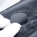 GUCCI Bamboo Hand Bag Suede Leather Black Gold 002 1186 0260 Auth ep10501-23