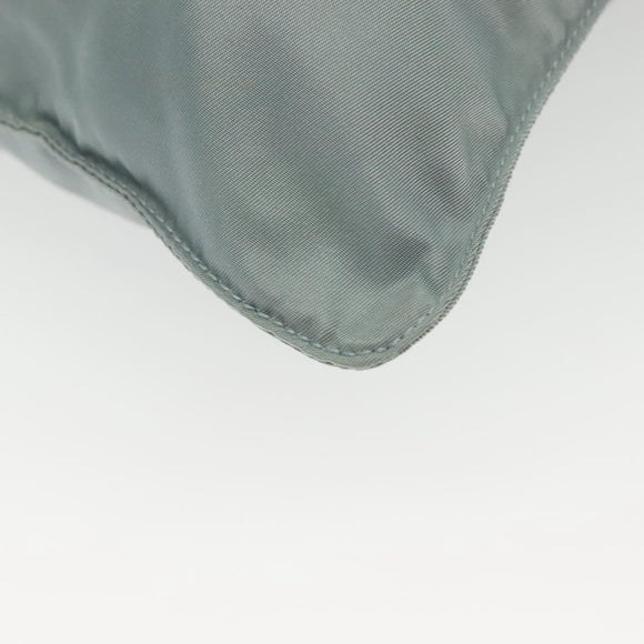 PRADA Shoulder Bag Nylon Light Blue Silver Auth ep10502