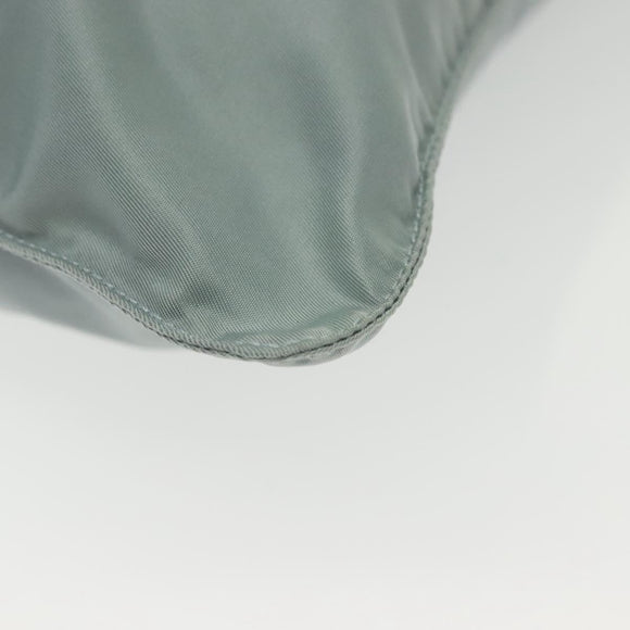 PRADA Shoulder Bag Nylon Light Blue Silver Auth ep10502