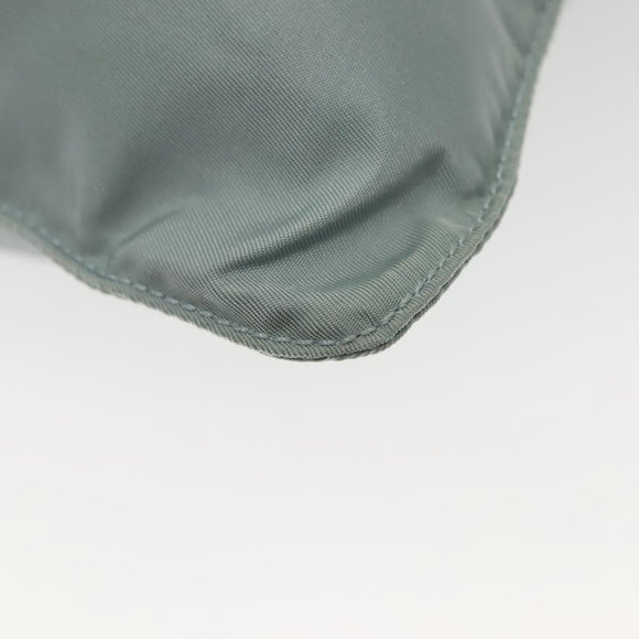 PRADA Shoulder Bag Nylon Light Blue Silver Auth ep10502