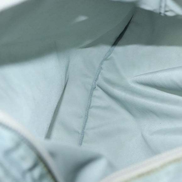 PRADA Shoulder Bag Nylon Light Blue Silver Auth ep10502