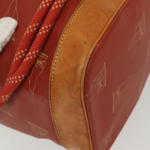 LOUIS VUITTON LV cup Saint Tropez Shoulder Bag Red M80026 LV Auth ep10503