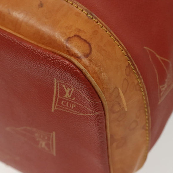 LOUIS VUITTON LV cup Saint Tropez Shoulder Bag Red M80026 LV Auth ep10503