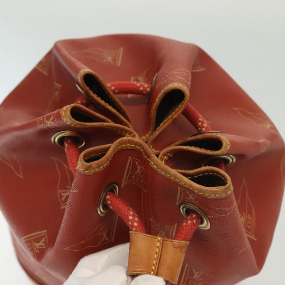 LOUIS VUITTON LV cup Saint Tropez Shoulder Bag Red M80026 LV Auth ep10503