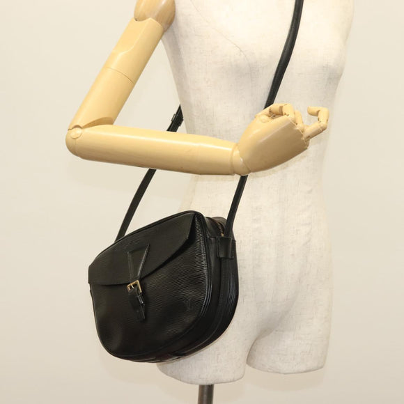 LOUIS VUITTON Epi Jeune Fille MM Shoulder Bag Black M52152 LV Auth ep10520
