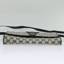 GUCCI GG Supreme Shoulder Bag PVC Navy Gold Auth ep10523-5
