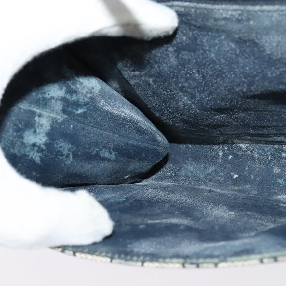 GUCCI GG Supreme Shoulder Bag PVC Navy Gold Auth ep10523