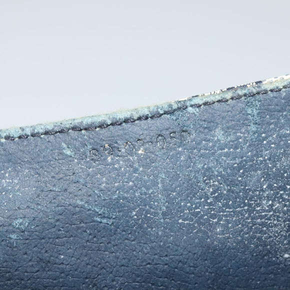 GUCCI GG Supreme Shoulder Bag PVC Navy Gold Auth ep10523