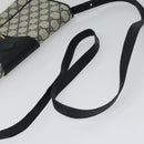 GUCCI GG Supreme Shoulder Bag PVC Navy Gold Auth ep10523-7