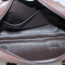 Burberrys Nova Check Hand Bag Canvas Gold Beige Auth ep10525-11