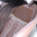 Burberrys Nova Check Hand Bag Canvas Gold Beige Auth ep10525-18