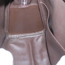 Burberrys Nova Check Hand Bag Canvas Gold Beige Auth ep10525-19