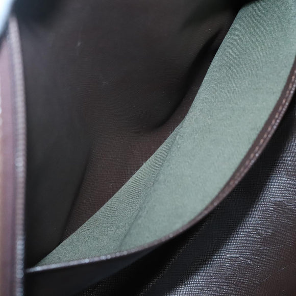 Burberrys Nova Check Hand Bag Canvas Gold Beige Auth ep10525