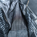 PRADA Tote Bag Leather 2way Black Silver Auth ep10526-21