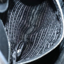 PRADA Tote Bag Leather 2way Black Silver Auth ep10526-22