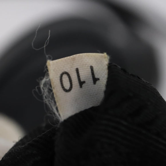 PRADA Tote Bag Leather 2way Black Silver Auth ep10526