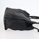 PRADA Tote Bag Leather 2way Black Silver Auth ep10526-3