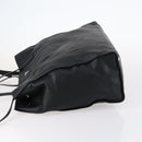 PRADA Tote Bag Leather 2way Black Silver Auth ep10526-4