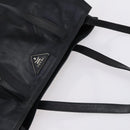 PRADA Tote Bag Leather 2way Black Silver Auth ep10526-6