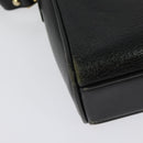 Burberrys Shoulder Bag Leather Gold Black Auth ep10528-15