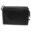 Burberrys Shoulder Bag Leather Gold Black Auth ep10528-2
