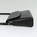 Burberrys Shoulder Bag Leather Gold Black Auth ep10528-3