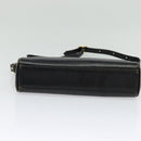 Burberrys Shoulder Bag Leather Gold Black Auth ep10528-5
