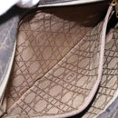 Christian Dior Lady Dior Canage Hand Bag Nylon Khaki Gold Auth ep10529-21