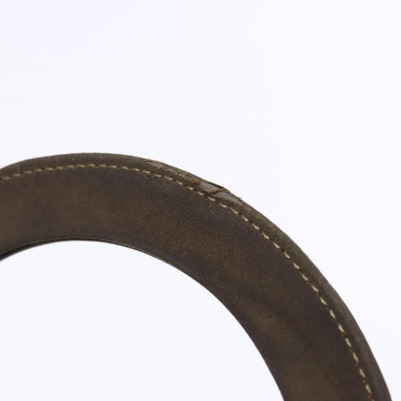 Christian Dior Lady Dior Canage Hand Bag Nylon Khaki Gold Auth ep10529