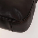 GUCCI Bamboo Hand Bag Leather 2way Brown Gold Auth ep10532-16