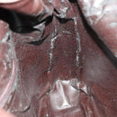 GUCCI Bamboo Hand Bag Leather 2way Brown Gold Auth ep10532-19