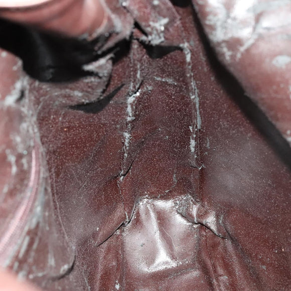 GUCCI Bamboo Hand Bag Leather 2way Brown Gold Auth ep10532