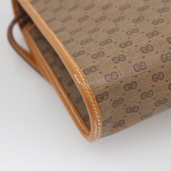 GUCCI Micro GG Supreme Shoulder Bag PVC Beige Gold 004 58 0264 Auth ep10535