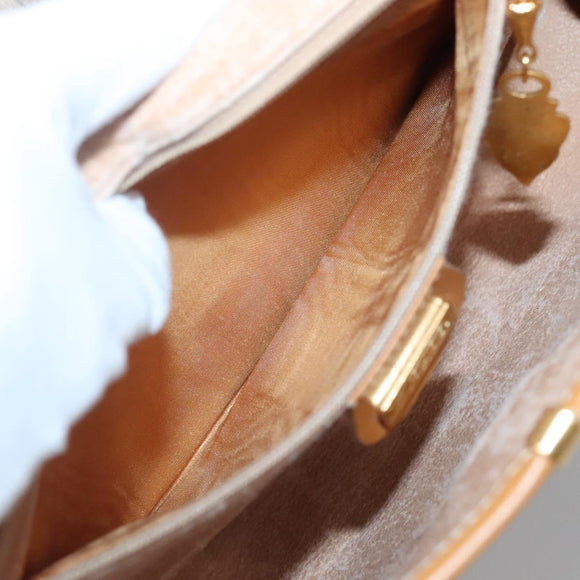 GUCCI Micro GG Supreme Shoulder Bag PVC Beige Gold 004 58 0264 Auth ep10535