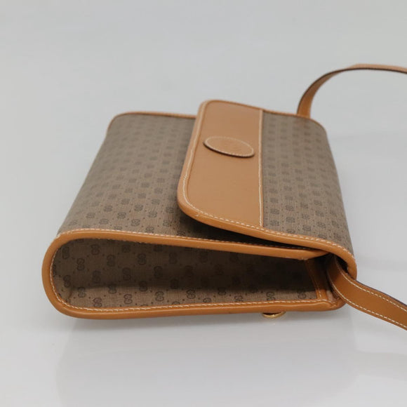 GUCCI Micro GG Supreme Shoulder Bag PVC Beige Gold 004 58 0264 Auth ep10535