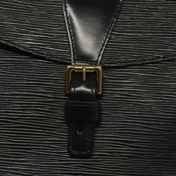 LOUIS VUITTON Epi Jeune Fille MM Shoulder Bag Black M52152 LV Auth ep10540