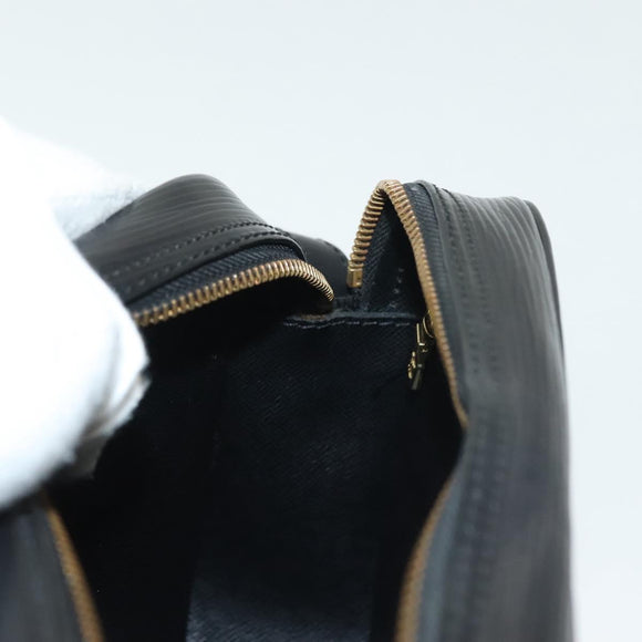 LOUIS VUITTON Epi Jeune Fille MM Shoulder Bag Black M52152 LV Auth ep10540