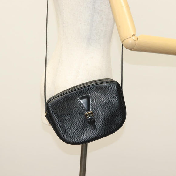 LOUIS VUITTON Epi Jeune Fille MM Shoulder Bag Black M52152 LV Auth ep10540