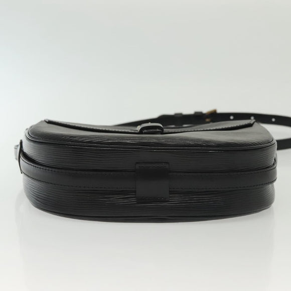 LOUIS VUITTON Epi Jeune Fille MM Shoulder Bag Black M52152 LV Auth ep10540