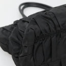 PRADA Tote Bag Nylon Black Silver Auth ep10543-16