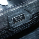 PRADA Tote Bag Nylon Black Silver Auth ep10543-17